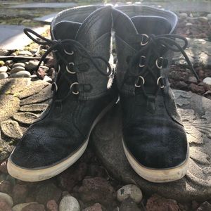 Nike Ankle Booties, Gray and Black, Size 9